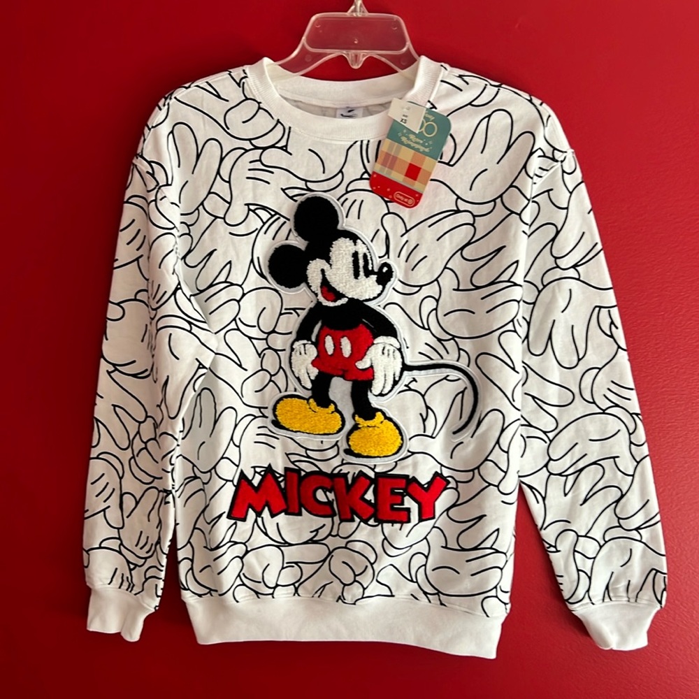 NWT Disney 100 Mickey Retro Sweatshirt XS